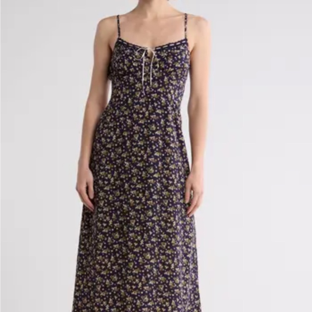 Blu Pepper Navy Floral Dress